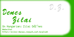 denes zilai business card